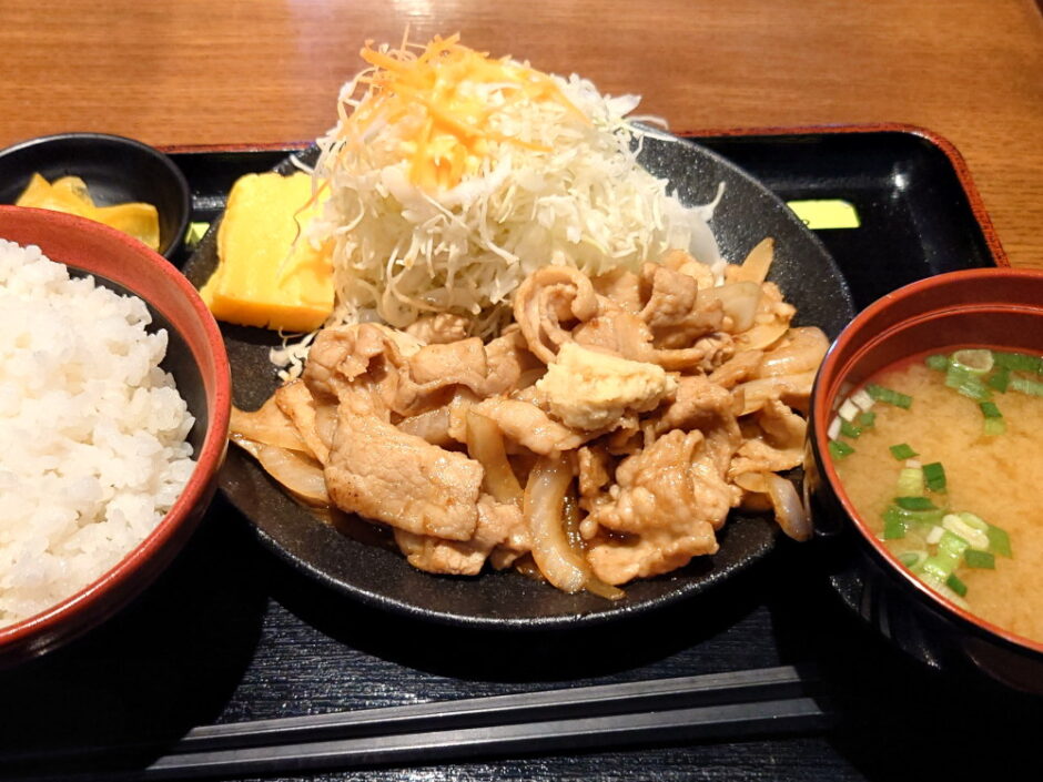 Ginger grilled set meal